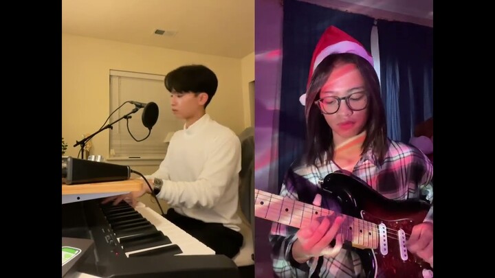 all i want for christmas is you // mariah carey (electric guitar cover) collab w kalencha_