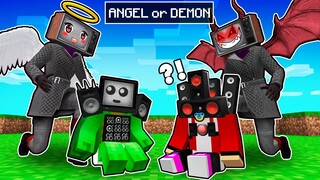 WHO will MIKEY and JJ TV WOMAN CHOOSE, ANGEL or DEMON in Minecraft!? - Maizen