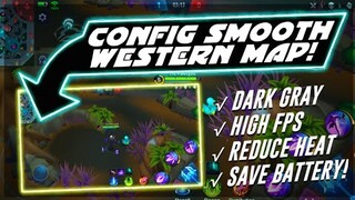 Latest!! Config Smooth Western Map (Dark Gray texture + Smooth Towers) Fix Lag ✓ | Mobile Legends