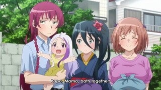 Alas Ramus Wants Papa and Mama To Bath Together - Hataraku Maou sama Season 3