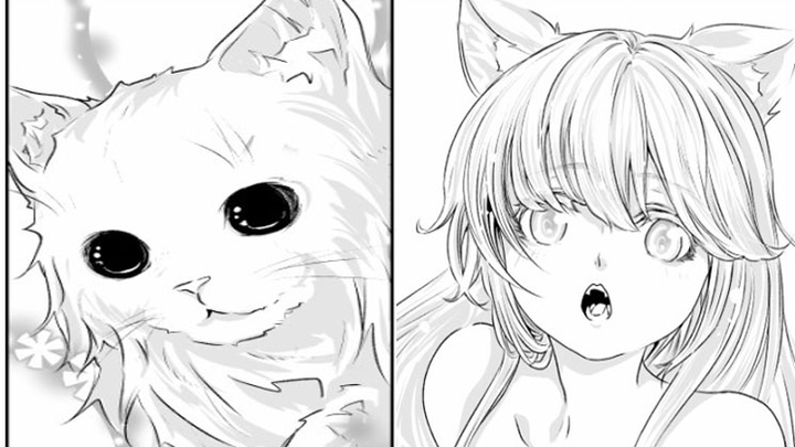 [Short Comics] My cat turned into a beautiful girl, what should I do?