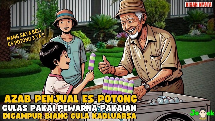 AZAB PENJUAL ES POTONG CULAS PAKAI PEWARNA PAKAIAN DI CAMPUR BIANG GULA   SI