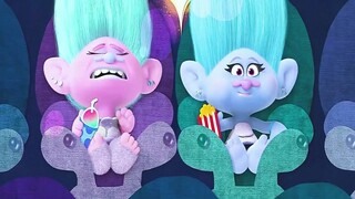 When the hair of the ice and fire sisters got stuck together, they had a big fight but ended up maki