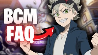 BLACK CLOVER MOBILE FAQ ! JE REPONDS A TOUTES VOS QUESTIONS! TOUT SAVOIR SUR BCM EN 20 MINUTES !