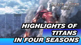 A collection of highlights of titans in four seasons | Impressive scenes | Attack on Titan