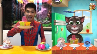 Người Nhện Xí Muội bắt chước mèo Tom 🐱❤️ Muội Vlog - bắt trend ep 23