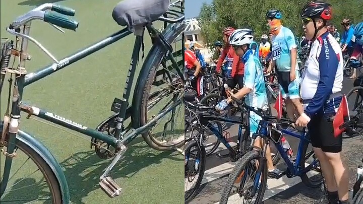 Đàn ông tham gia cuộc đua xe đạp 40km, đi xe đạp "China Post" 28 inch: đội nữ không thể bắt kịp