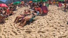 😎 BEACH WALK in Rio Brazil _ 🌴 LEBLON BEACH 2024 4K UHD