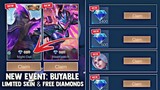 NEW! BUYABLE COLLECTOR SKIN AND LIMITED EPIC SKIN + FREE DIAMONDS! NEW EVENT! | MOBILE LEGENDS 2023