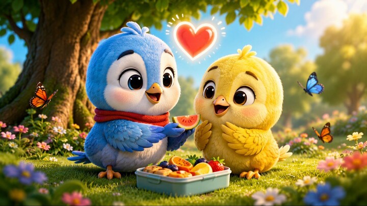 Sharing Is Caring 🐦💛 | Kindness Story for Kids | TuniTales