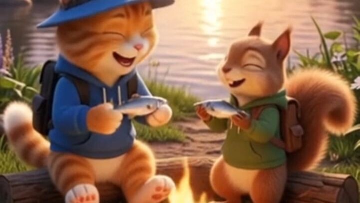 Milo the Cat & Squirrel Become Best Friends! 😺🐿❤️