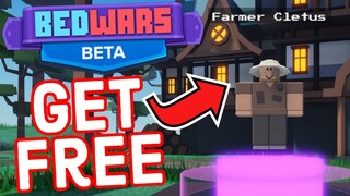Roblox Bedwars Get Farmer Cletus For FREE (No Robux)