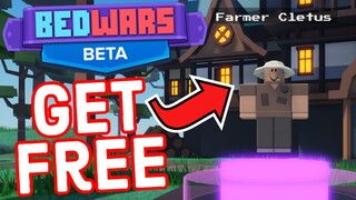 Roblox Bedwars Get Farmer Cletus For FREE (No Robux)