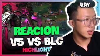 REACTION FULL V5 VS BLG, UZI TAN VỠ CÙNG ĐỒNG ĐỘI (LMHT)12.4