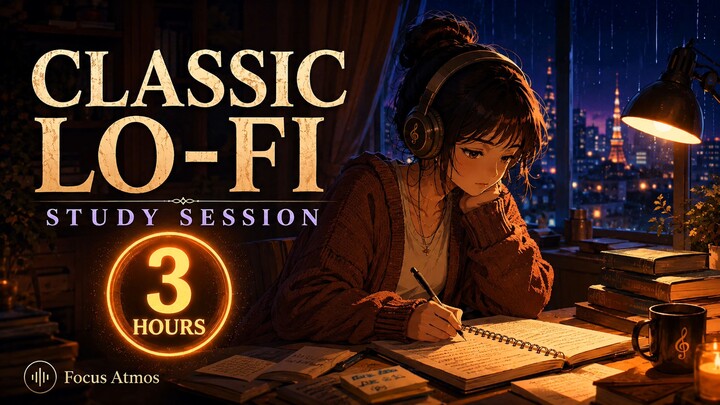 经典 LoFi 学习音乐 🎧 LoFi Classic Studio | 3 Hours for Deep Focus, Study & Work