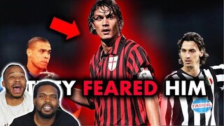 Americans react to The Most FEARED Defender in Football History: Paolo Maldini Reaction