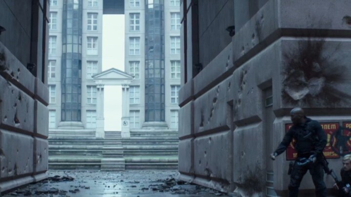 The man just tossed a pebble, but unexpectedly triggered a trap.