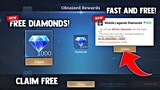 1K DIAMONDS FAST AND LEGIT! FREE DIAMONDS! HOW TO GET FREE?! | MOBILE LEGENDS 2022