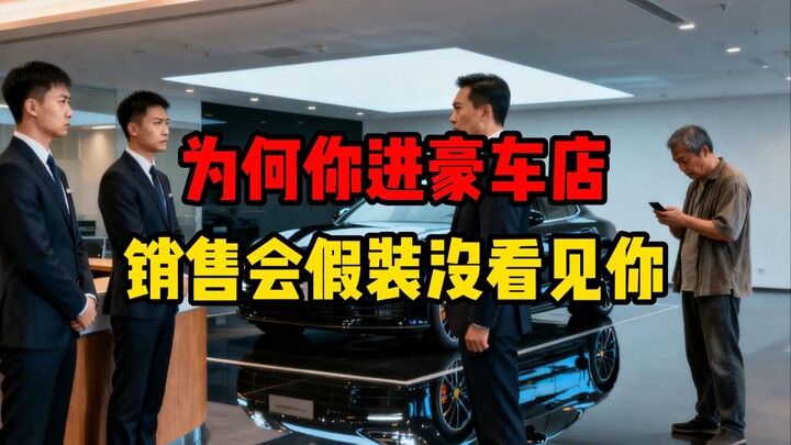 Mengapa saat Anda memasuki showroom mobil mewah, para penjual pura-pura tidak melihat Anda?