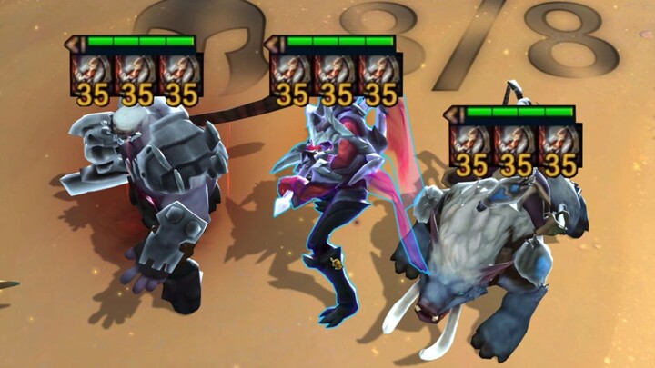 Nine Titans, three Colossi on the other side—I’m not kidding!