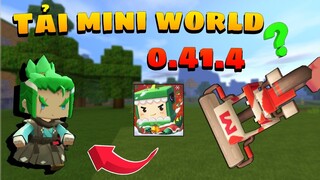 Tải Mini World phiên bản 0.41.4 và nhận skin Samurai luôn MOD