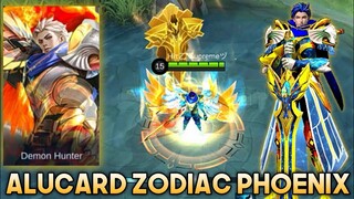 ALUCARD SKIN SCRIPT ZODIAC PHOENIX FT. RECALL FULL EFFECTS - MOBILE LEGENDS