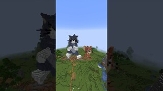 Minecraft Tom and Jerry Gangnam Style Animation 😬 #Shorts