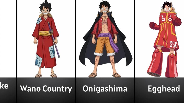 💥LUFFY'S OUTFIT EVOLUTION 😱😱😱😱✨✨✨❗❗❗❗🔥🔥🔥