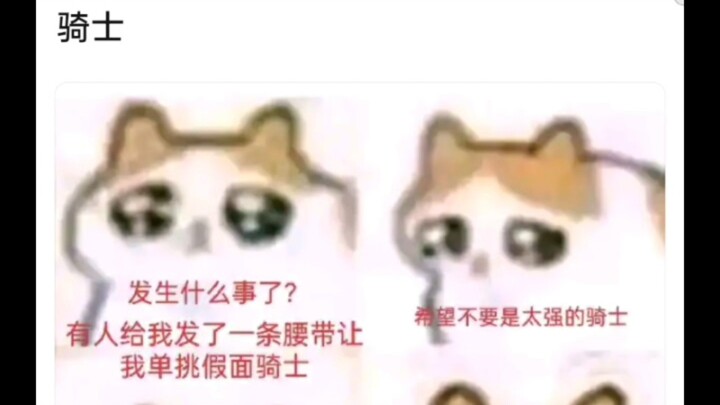 当你被人发了一条腰带 要求去单挑假面骑士