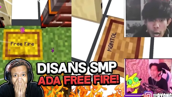 DI SANS SMP ADA FREE FIRE!! @Ayon MATI KONYOL GARA GARA POKEMON! - REACTION MINECRAFT INDONESIA