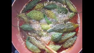 Món chay. Đậm đà. Khổ qua rừng kho tương hột nước dừa tươi..327.?