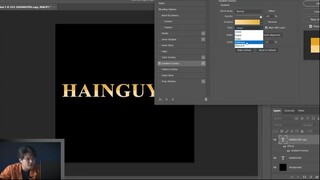 HƯỚNG DẪN TẠO HIỆU ỨNG CHỮ VÀNG ( GOLD TEXT EFFECT ) TRONG PHOTOSHOP - Hainguyen
