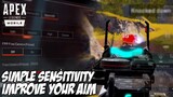 THIS SIMPLE SENSITIVITY WILL IMPROVE YOUR AIM! - APEX LEGENDS MOBILE HIGHLIGHT