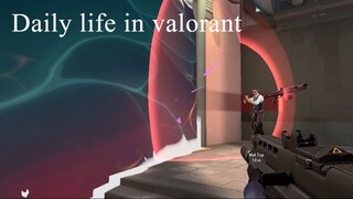 Daily life in valorant