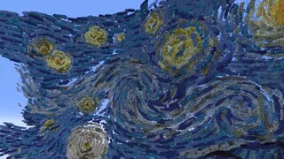 Khôi phục kiệt tác "Đêm đầy sao" của Van Gogh trong "Minecraft"