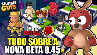 SAIUUU!!! 😱 NOVA ATUALIZAÇÃO 0.45 PARA INFLUENCIADORES DO STUMBLE GUYS - SKINS, EMOTE ESPECIAL E +..