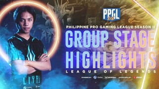 PPGL 2019 S2: Group Stage Highlights (League of Legends)