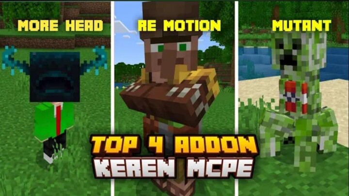 TOP 4 ADDON YANG AKAN MEMPERKEREN MINECRAFT KALIAN SUPPORT 1.20 #bestofbest