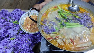 Bông lục bình ăn cùng lẩu vịt nấu chao ngon nhứt nách - Bin Đen Miền Tây # 112