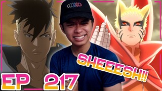 NARUTO BARYON MODE V. ISSHIKI OTSUTSUKI | Boruto Episode 217 Reaction