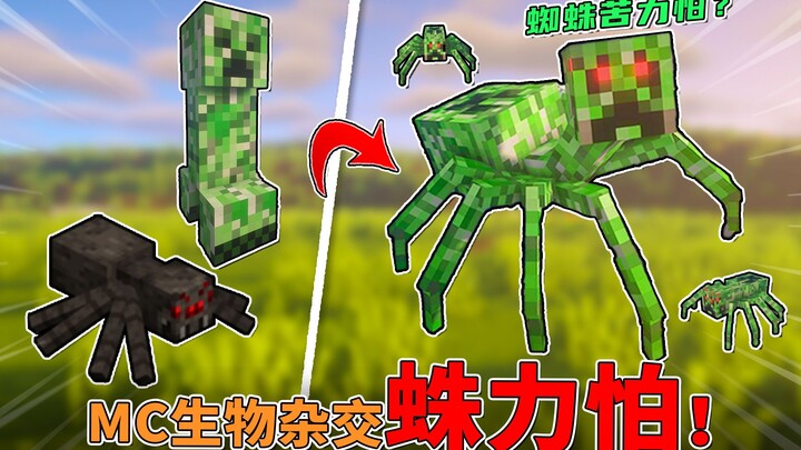 عنكبوت هجين مع كريبر؟ يتحول في لحظة إلى مخلوق جديد بمستوى الزعيم، وينفجر ليقضي على طقم سبيكة النهاية