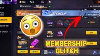 NEW MEMBERSHIP😮GLITCH😑 FREE FIRE || FREE FIRE || HEAD2FIRE