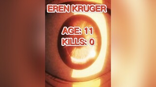 Eren Kruger's Total Kills aot fyp anime viral animedit aotedit AttackOnTitan erenkruger totalkills erenkrugeredit foryou foryoupage trend
