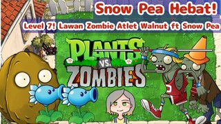 Level 7 Plants vs Zombies Pakai Snow Pea! Zombies auto Lambat