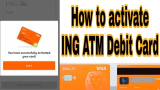 How to activate ING ATM Debit Card (2021)