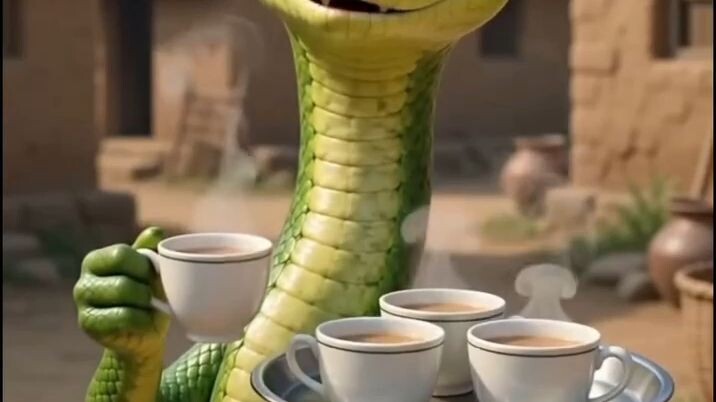 saaf chai Pi raha hai