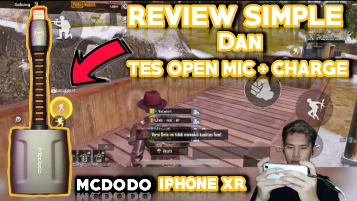 Audio Adapter Iphone Mcdodo (Review di Iphone XR) Tes Open Mic PUBGM