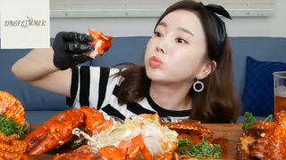 Mukbang tôm alaska hải sản đồ ăn Hàn Quốc p6 #anngon