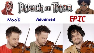 5 Levels Of "Attack On Titan" Music: Noob to Epic