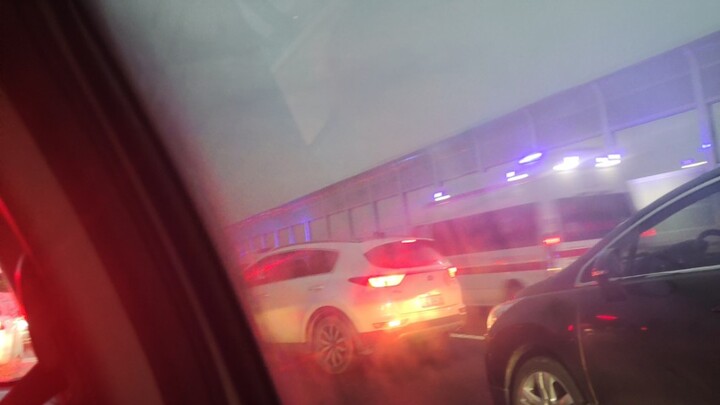 I won’t say who was stuck in traffic on the highway for eight hours.